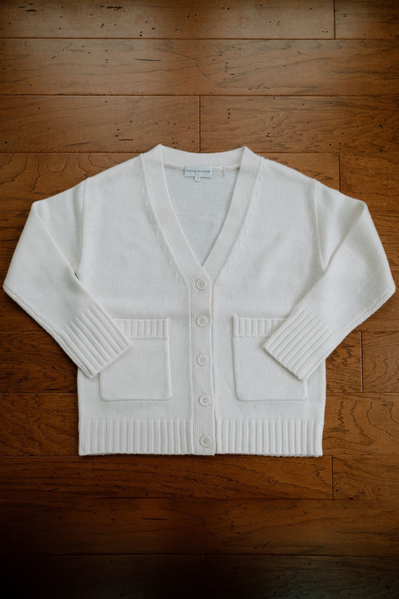 Cozy Cashmere Cardigan in Soft White