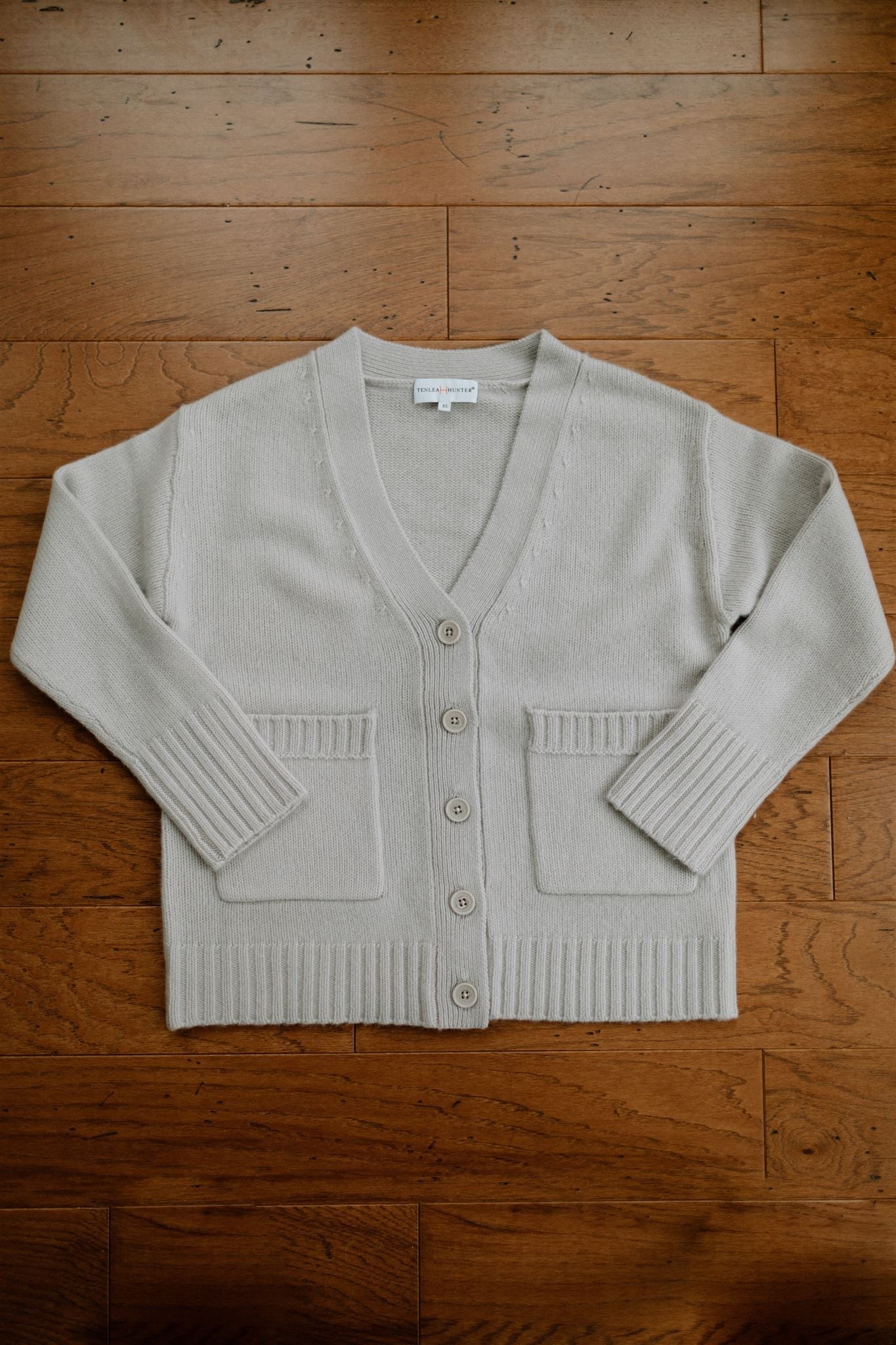 Cozy Cashmere Cardigan in Sterling